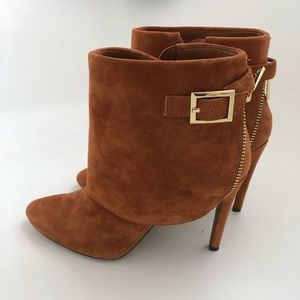 Jessica Simpson Brown Suede Booties